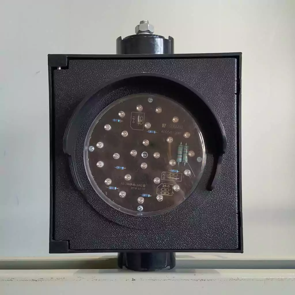 Sem&aacute;foro con forma de bola verde, amarillo y rojo de 1 aspecto de 100 mm