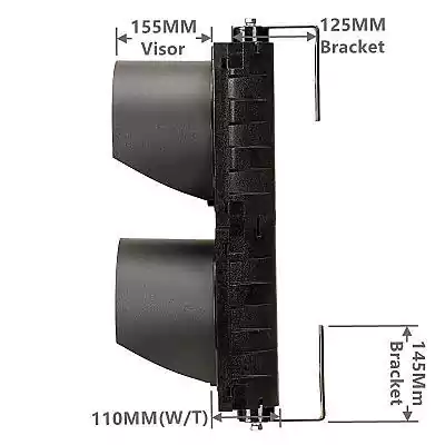 Luz de advertencia de tr&aacute;fico de 2 aspectos/secci&oacute;n con lente de telara&ntilde;a amarilla, como 8 pulgadas (200 mm) * 2/202
