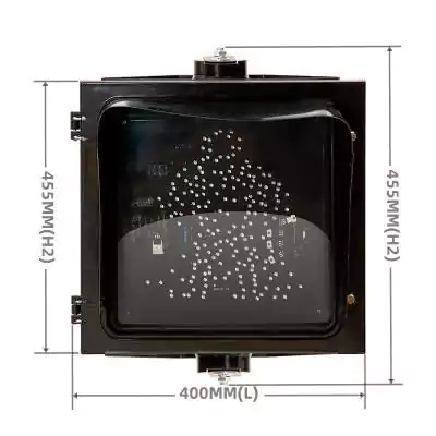 1 جانب/قسم إشارة مرور Led مع إشارة ممر المشاة باللونين الأحمر والأخضر، مثل 12 بوصة (300 مم) * 1/301