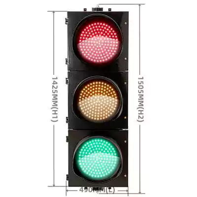 3 Aspects/Sections Led Traffic Light With RYG Intelligent Traffic Light, as 16 Inch(400MM)*3/403