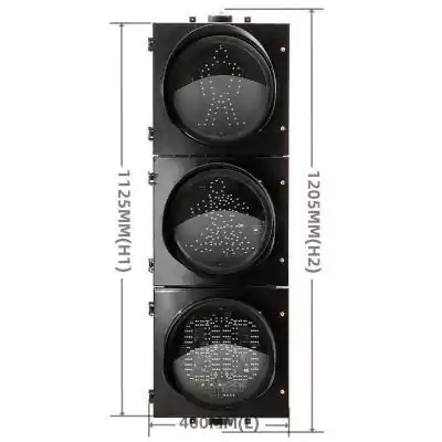 Luz de se&ntilde;al de tr&aacute;fico peatonal RG de 3 aspectos de 300 mm (12 pulgadas) con temporizador