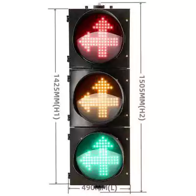 3 Aspects/Sections Two-Way Led Traffic Light, as 16 Inch(400MM)*3/403