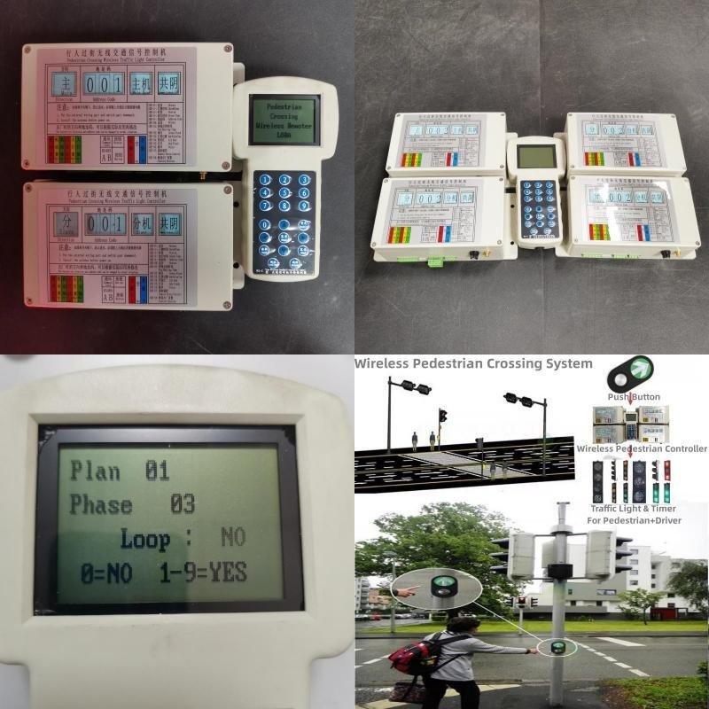 5-Output Wireless Solar Pedestrian Crossing Controller