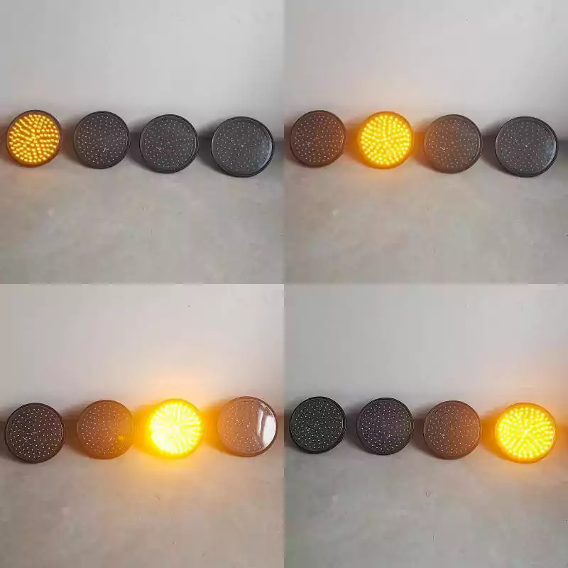 Sistema de luces de advertencia intermitentes de tr&aacute;fico secuencial de 300 mm